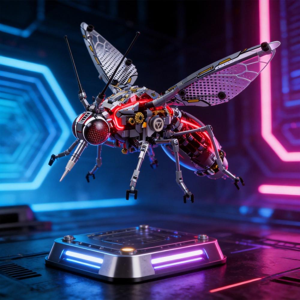 Fresh-From-Factory First-Class Mechanical High-Standard Mosquito Superior-Grade Building-Set High-Standard Bricks Premium-Quality Cyberpunk Insect