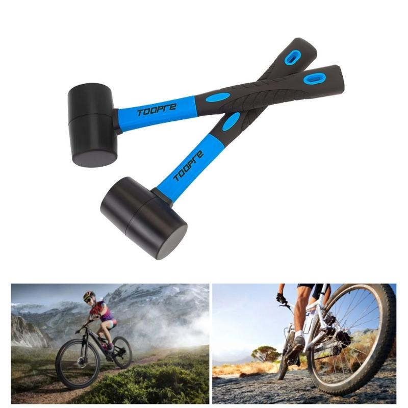 Rubber Mallets Hammer Cycling Maintenance Hammer Bike Bottom Bracket Mounting Removal Tool Double  Face Soft Mallets
