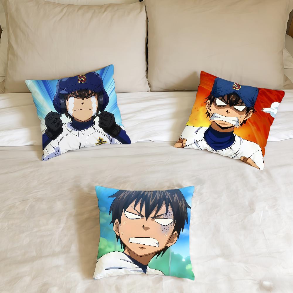 A-Ace of Diamond Anime Cushion Cover Home Office Birthday Anniversary Gifts Soft Skin Friendly Cushion Cover