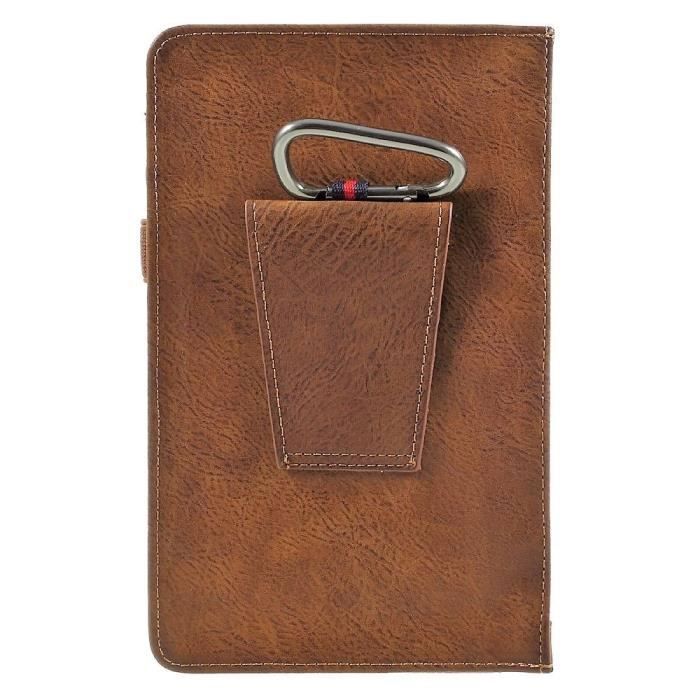 Étui à Ceinture Vertical - MEIZU - MEIZU M1 M465M - Cuir synthétique - Marron - Chic