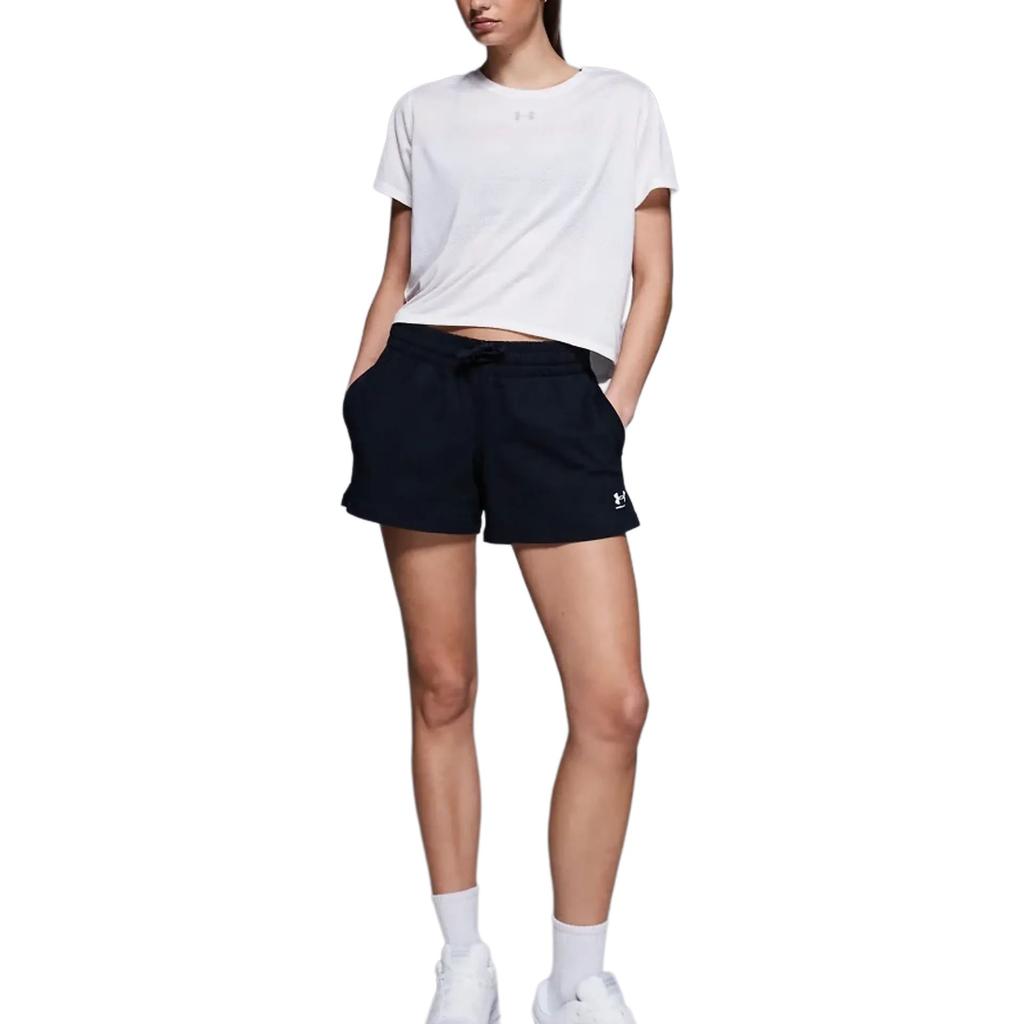 Under Armour Velociti Solid Color Jacquard Running Sports Quick-Dry Soft Comfortable Simple Loose Logo Short Sleeve T-Shirt Women T-Shirts 6009540-100