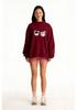 Women's Versatile High Neck Print Hoodie - Casual, Comfortable, Fashionable for Spring & Autumn