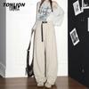 TonLion Women's High-Waist Straight-Leg Cargo Pants