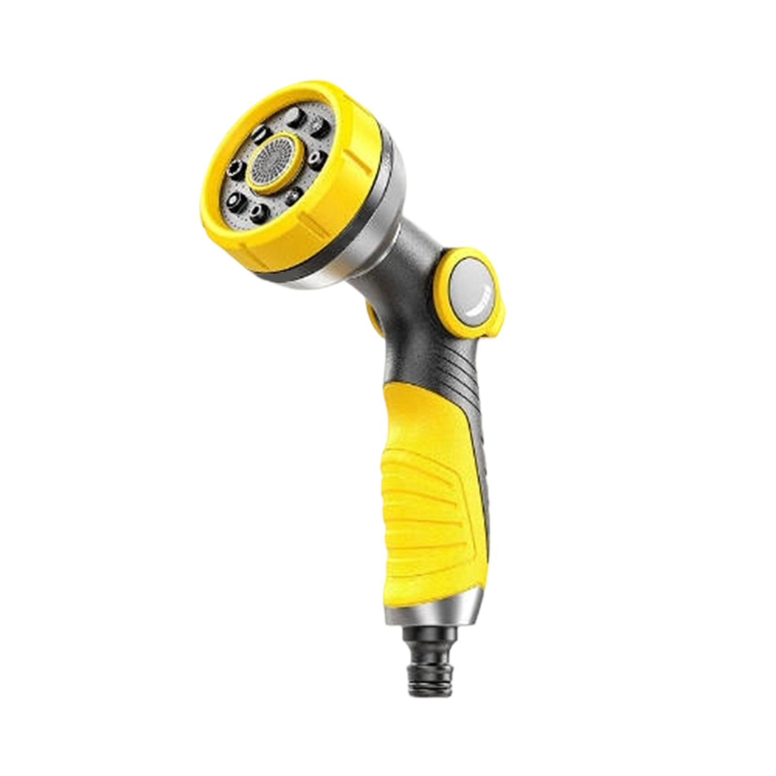 

Garden Hose Spray Nozzle with Multiple Spray Patterns Adjustable Pressure Control and Ergonomic Handle for Outdoor Watering and Cleaning Tasks One Size жовтий