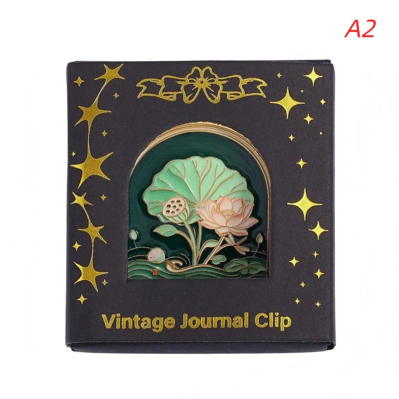 1Pcs Vintage Chinese Style Page Holder Decorative Paper Clip Metal Book Clip Bookmark For Books Reading Accessories