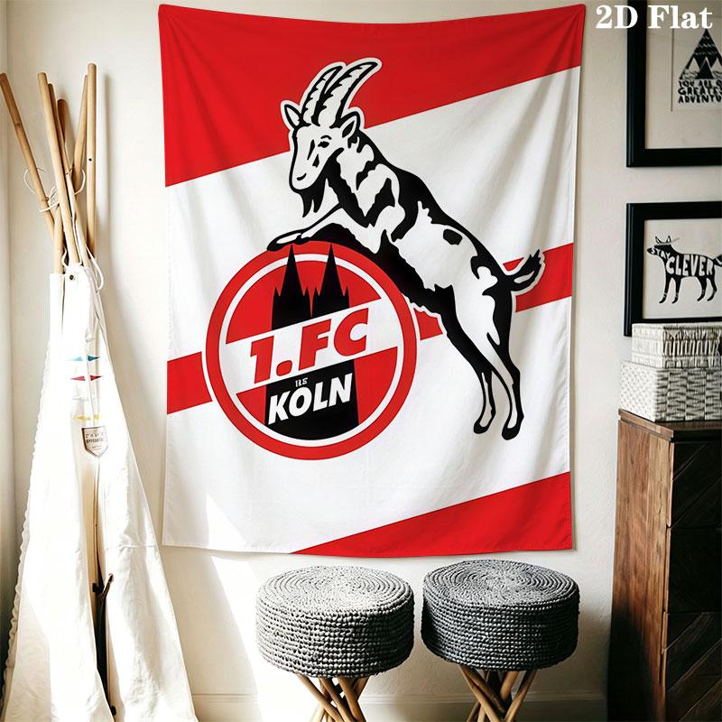 1. FC Köln Wall Hanging Printed Fabric Blanket Decorative Tapestries for Bedroom Living Room Home Decor