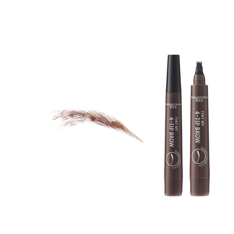 Four-pronged Eyebrow Pencil, Beauty Expert, Quick-drying Fountain Pen, Hairline, Neutral Pen.