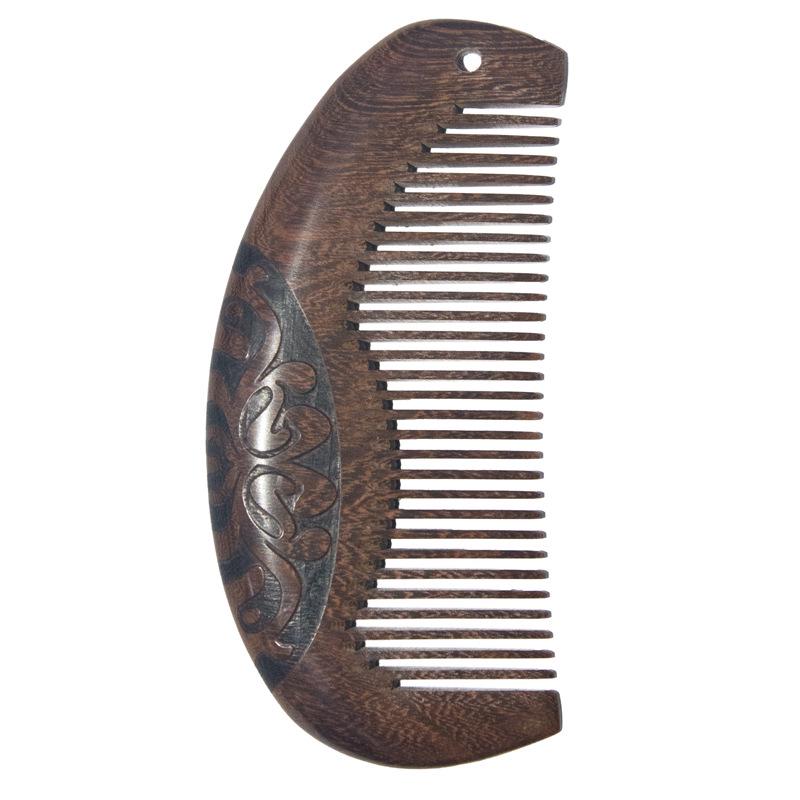 

Двусторонняя резная массажная расческа из золотого и зеленого сандалового дерева