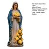 Blessed Mother Garden Light Statue with Flower USB Lamp Ornament Weather-Resistant Glowing Rose Decorative Lamp for Outdoor