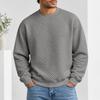 Herren Rundhals Pullover Sweatshirt Lässiges Langarm Oberteil für Herbst und Winter