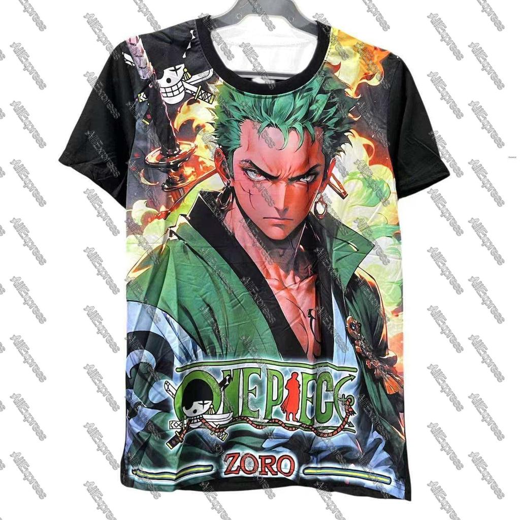 Dětské Anime One Piece Luffy Gear 5 Cosplay Tričko Chlapecké Kreslené Krátký Rukáv Horní Díl pro Děti Letní Módní Oblečení