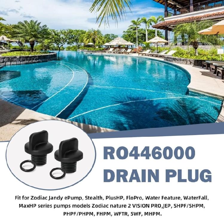 Universals Pool Pump Drain Plugs Set 4pcs Seal O Rings Designs Convenient for Multiple Systems Compatibility Use