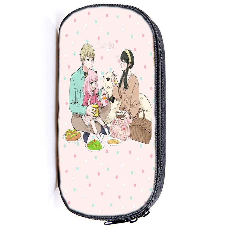Spy X Family Pencil Case Anya Forger Multifunction Pencil Pouch School Supplies Pen Case Stationery Pencilcase