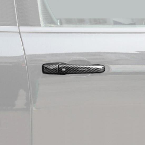 For Dodge Durango 2011-2026 Carbon Fiber Look Door Handle Decor Shell Cover Trim