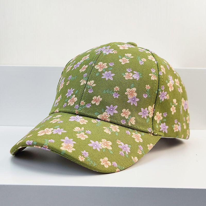 

Головные уборы Мужские и женские бейсболки с цветочным принтом Весенние и летние принтованные цветочные кепки Защита от солнца Дорожные шляпы с утиным язычком Adjustable