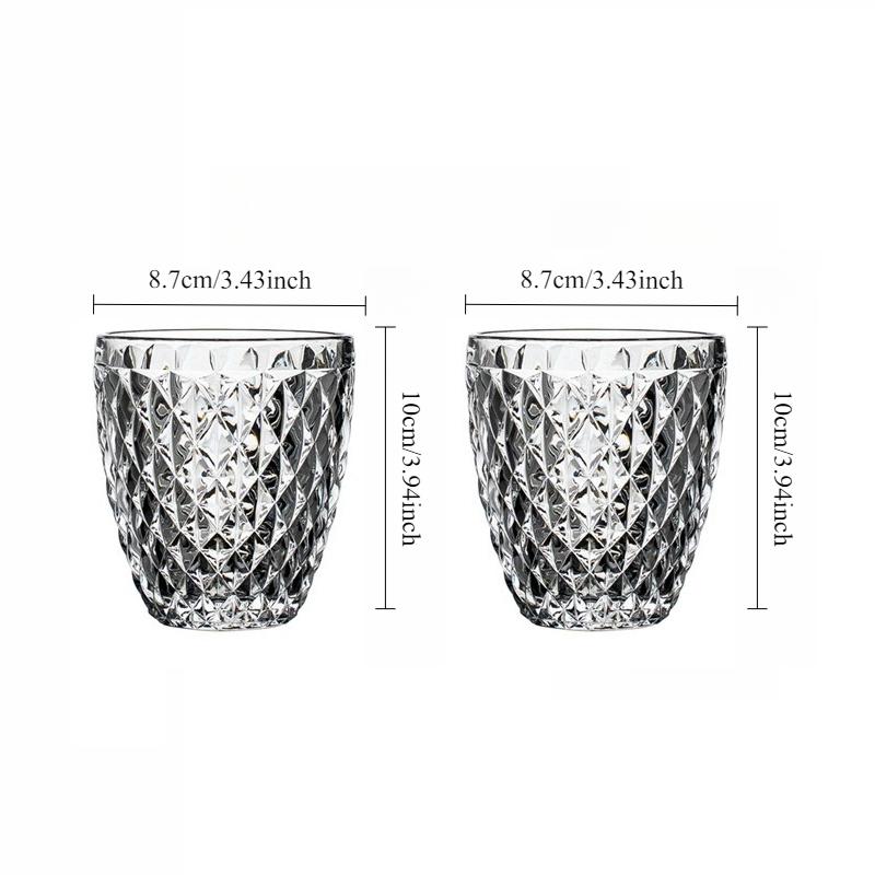 Multiple Styles Premium Whiskey Glass Relief Cocktail Glass Transparent Drinking Glasses Transparent Cognac Glass Cold Drink Cup