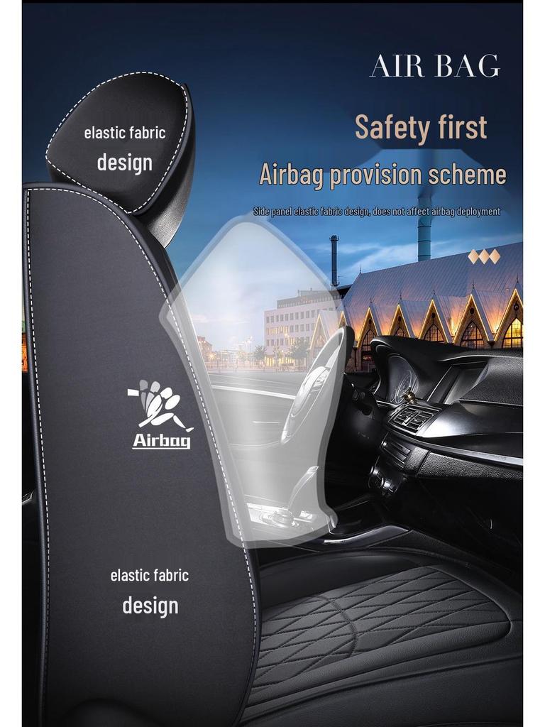 2021 Full Leather Diamond Pattern Car Seat Cushion for All Seasons