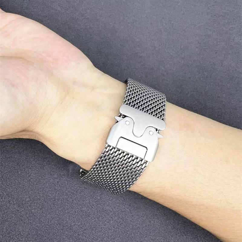 Neues Armband in Titanfarbe für die Apple Watch ultra3 2 49 mm 10 9 8 7 6 5 Serie für Apple iwatch 46 45 44 40 38 mm Metallschlaufe 2024