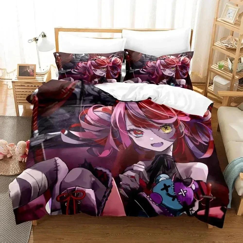 Comforter Fashion 3D Anime Kureiji Ollie Bedding Set Printed Bed Set With Bed Soft Queen King Size Bedclothes Home
