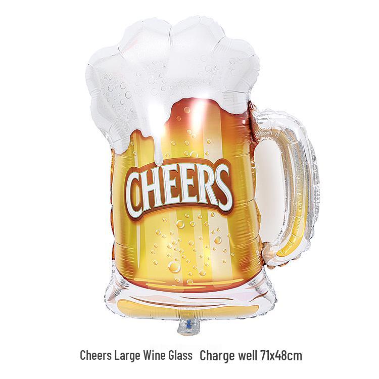 

Декор для Национального дня и вечеринки по случаю дня рождения: Большие фольгированные шары в виде бутылок шампанского и пива