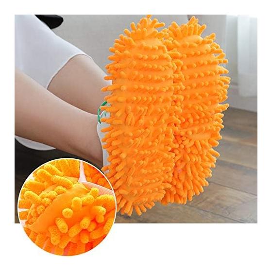 Cleaning Slippers, Cleaning Slippers, Mop Slippers, Washable, Just Wear Them and Walk Around, Textile, Washable Slippers, Indoor Slippers, Floor