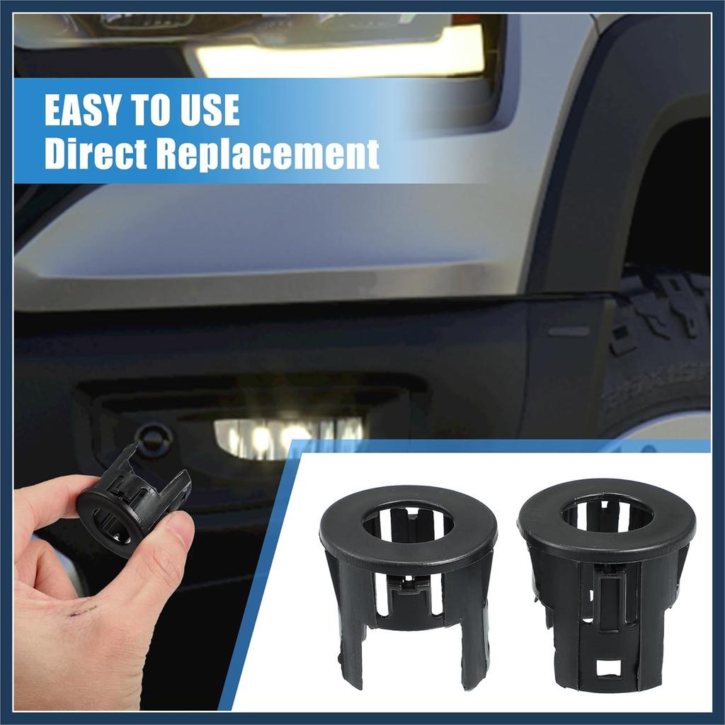 4PCS Parking Assist Sensor Bezels for Front or Rear Bumper for Dodge for Ram 1500 Backup Parking Aid Sensor Retainer Bracket for Ram 1500 Classic
