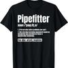 Pipefitter Definition Plumber Steamfitter Tradesman Piping T-Shirt