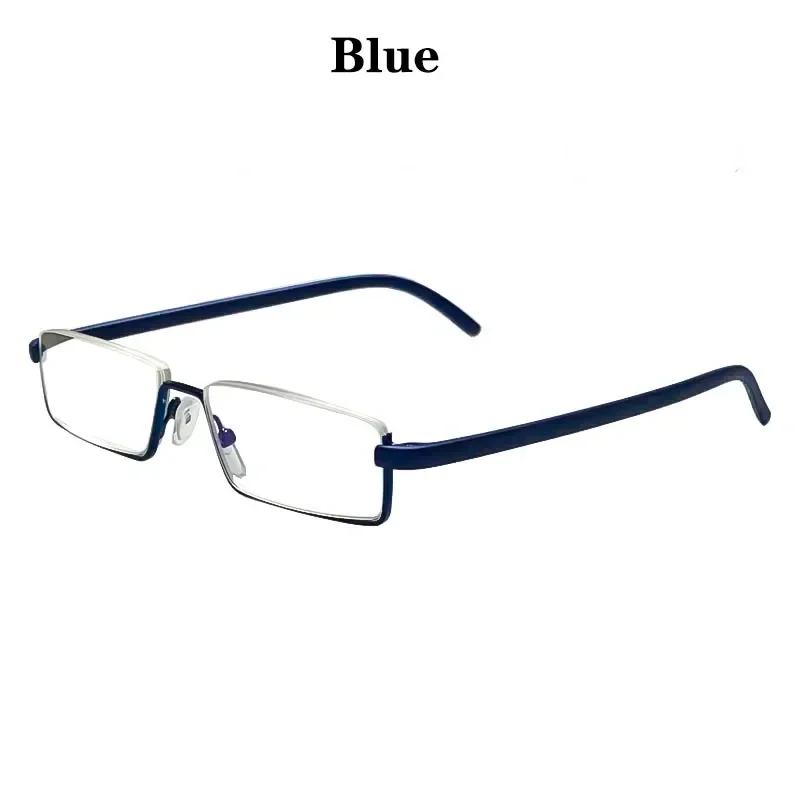 

Comfy Light Half Frame Reading Glasses TR90 Resin Foldable Presbyopic Glasses Unisex for Women&Men Fashion with Eyewear Case 2.5