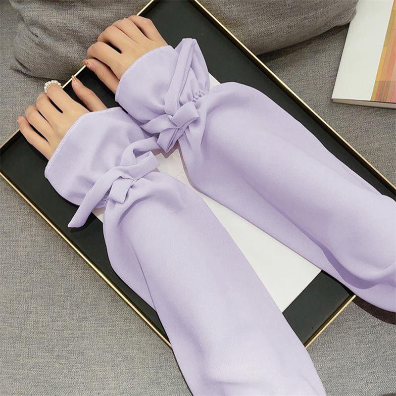 Summer Loose Sunscreen Driving Ice Silk Sleeve Female Long Length UV Protection Arm Glove Sleeves