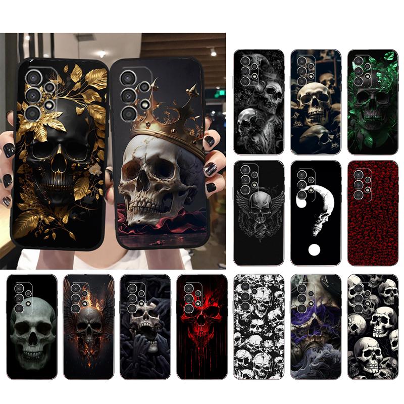 

Чехол для телефона с изображением черепа для Samsung Galaxy A52S A04S A21S A33 A23 A13 A14 A32 A52 A53 A54 A51 A71 M51 M51