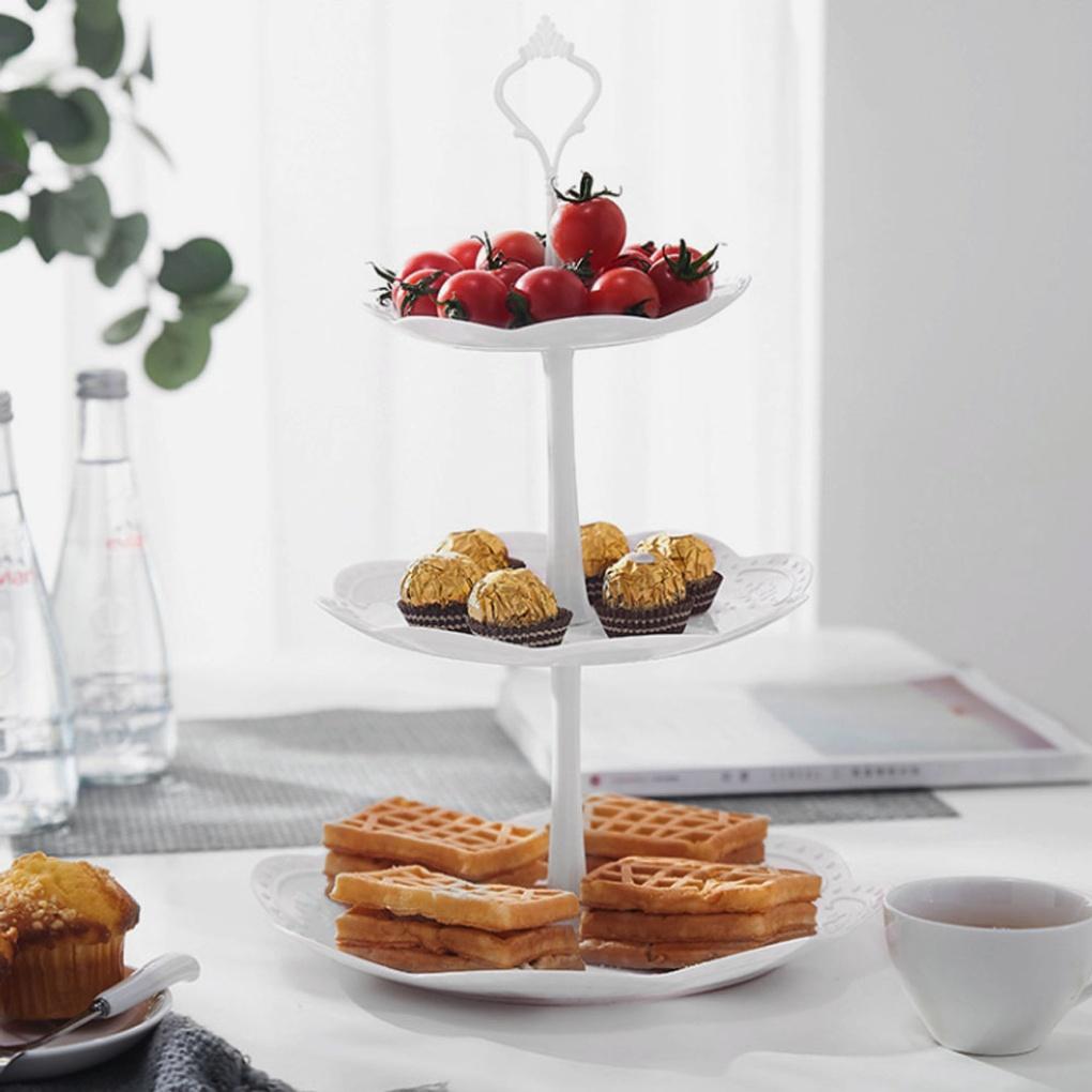 

3-Tier Dessert Tray Plating Plate Kebab Can
