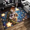 Cartoon Bulldog Stars  Office Rug Chair Mat, Entryway Carpet, Suitable for Front Door, Bedroom, Living Room, Desk, Holiday Gift