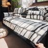 Leather High-End Sofa Cushion  New Chenille Seat Cushion All Seasons Non-Slip Black And White Sofa Cover Cover Cloth