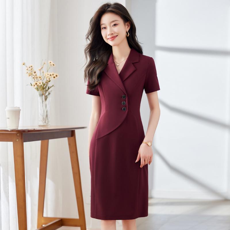 2024 Summer Women's Mid-Length Slimming Skirt Suit