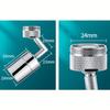 2 Mode Kitchen Faucet Extension Pipe 360 ° Rotary Faucet Nozzle Adapter Bathroom Sink Accessories Bathroom Shower WBL
