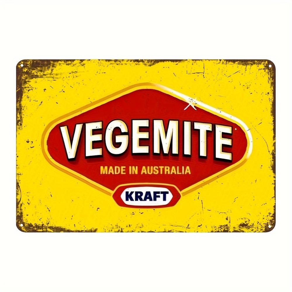 

Жестяная вывеска Vegemite Kraft Vintage - Австралийское ретро настенное искусство, легко вешается, декор для дома, кухни, бара, коллекционная табличка 20x30cm