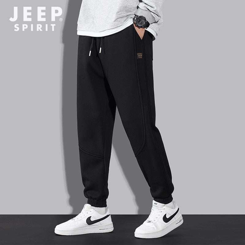 JEEP SPIRIT Men's Autumn Casual Drawstring Jogger Pants