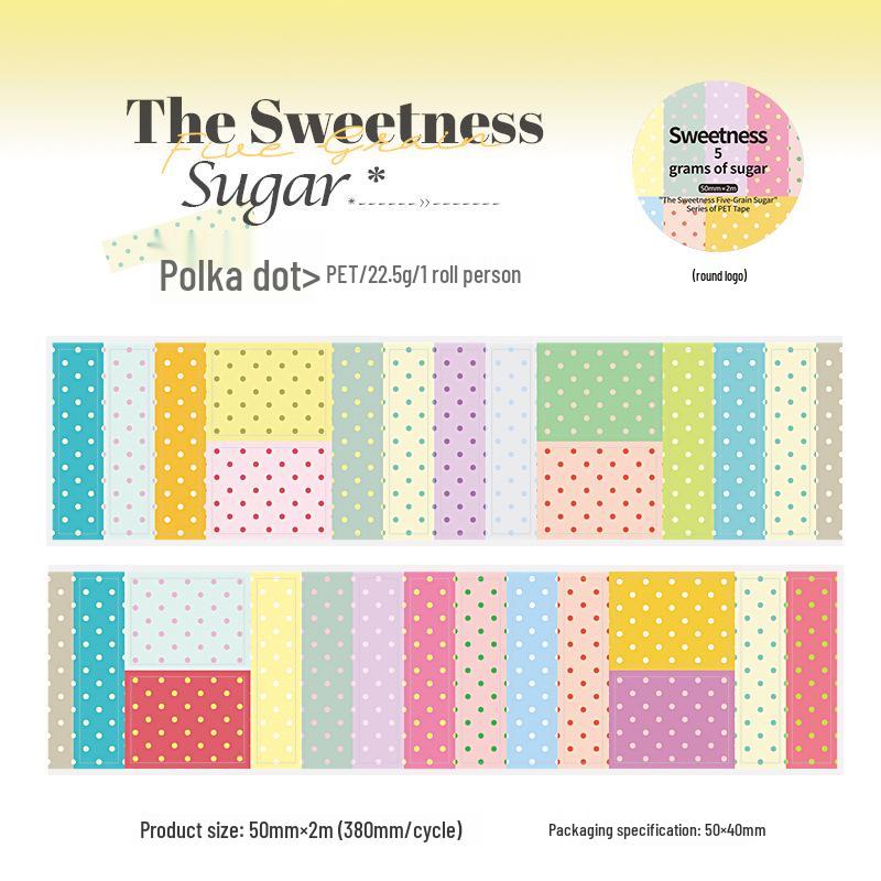 Ketchup Girl Sweet Polka Dot Washi Tape Stickers