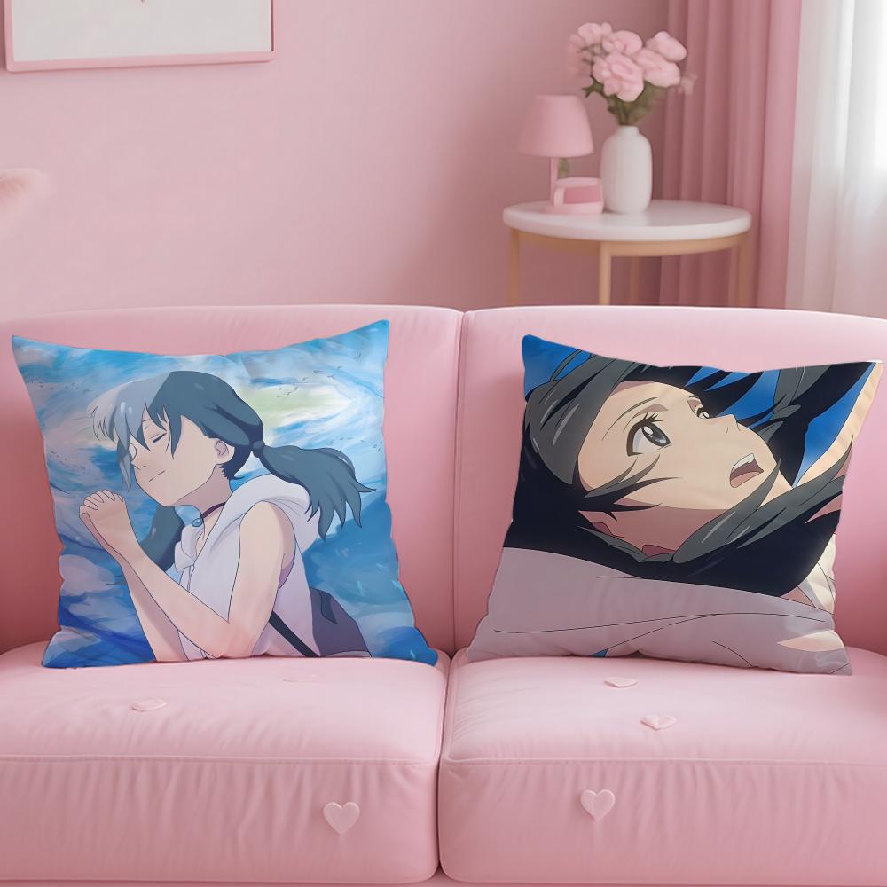 Weathering with You Cushion Cover Comfortable Reversible Pillow Cover Ideal for Car Sofa Bedroom & Beyond