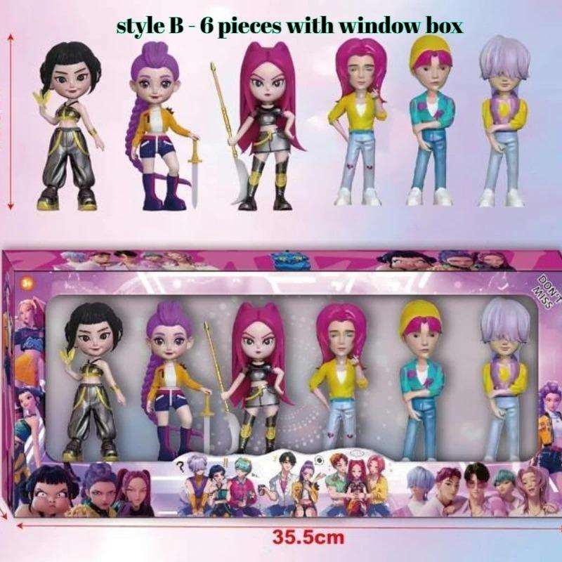 Demon Hunters Anime Kpop Figure Model Toy Cartoon Gaming Peripherals Desk Decoration Collection Figures Model Toy for Kid Gift