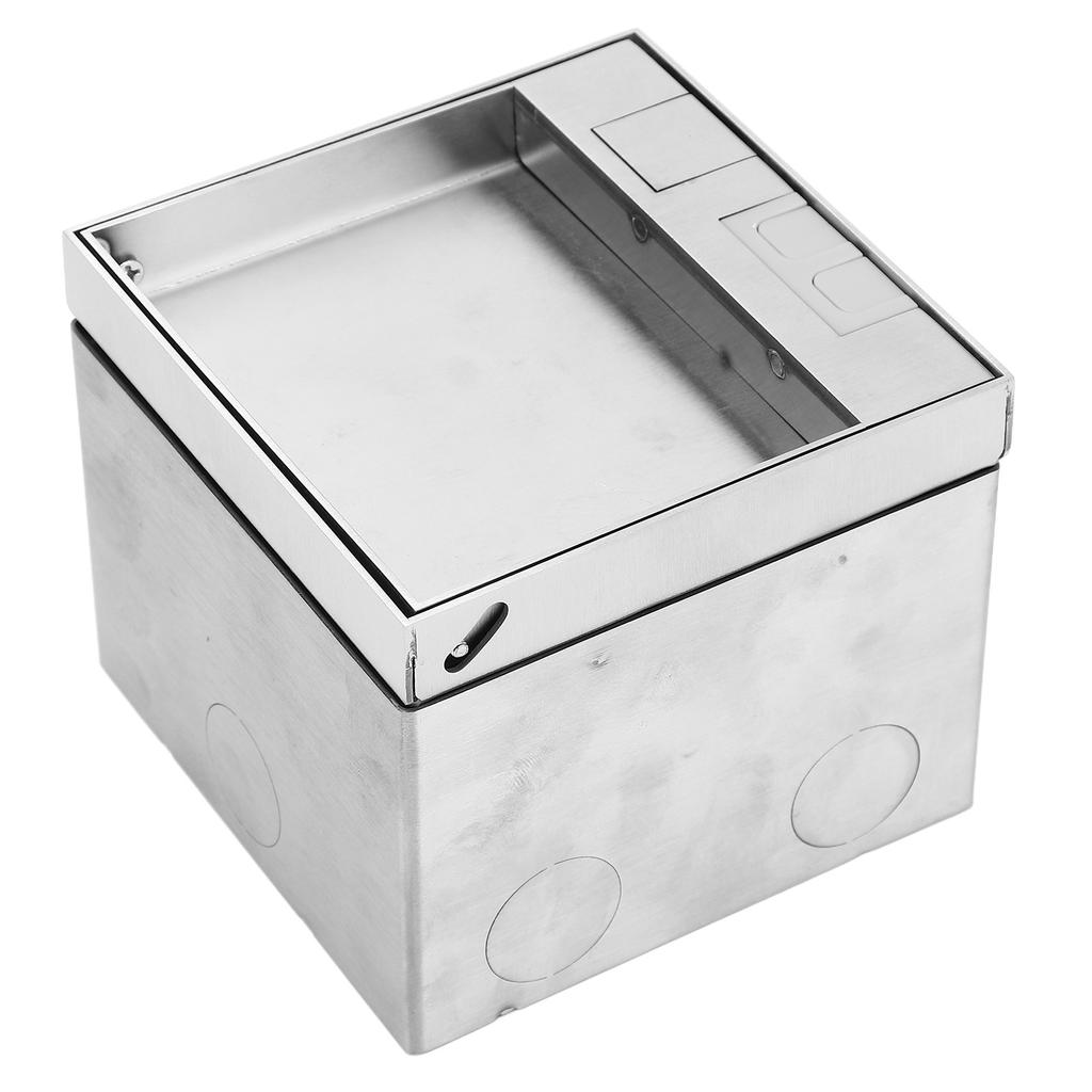 Concealed Socket 3 Holes Floor Outlet Waterproof Electrical Outlet Box for Conference Room Counterto