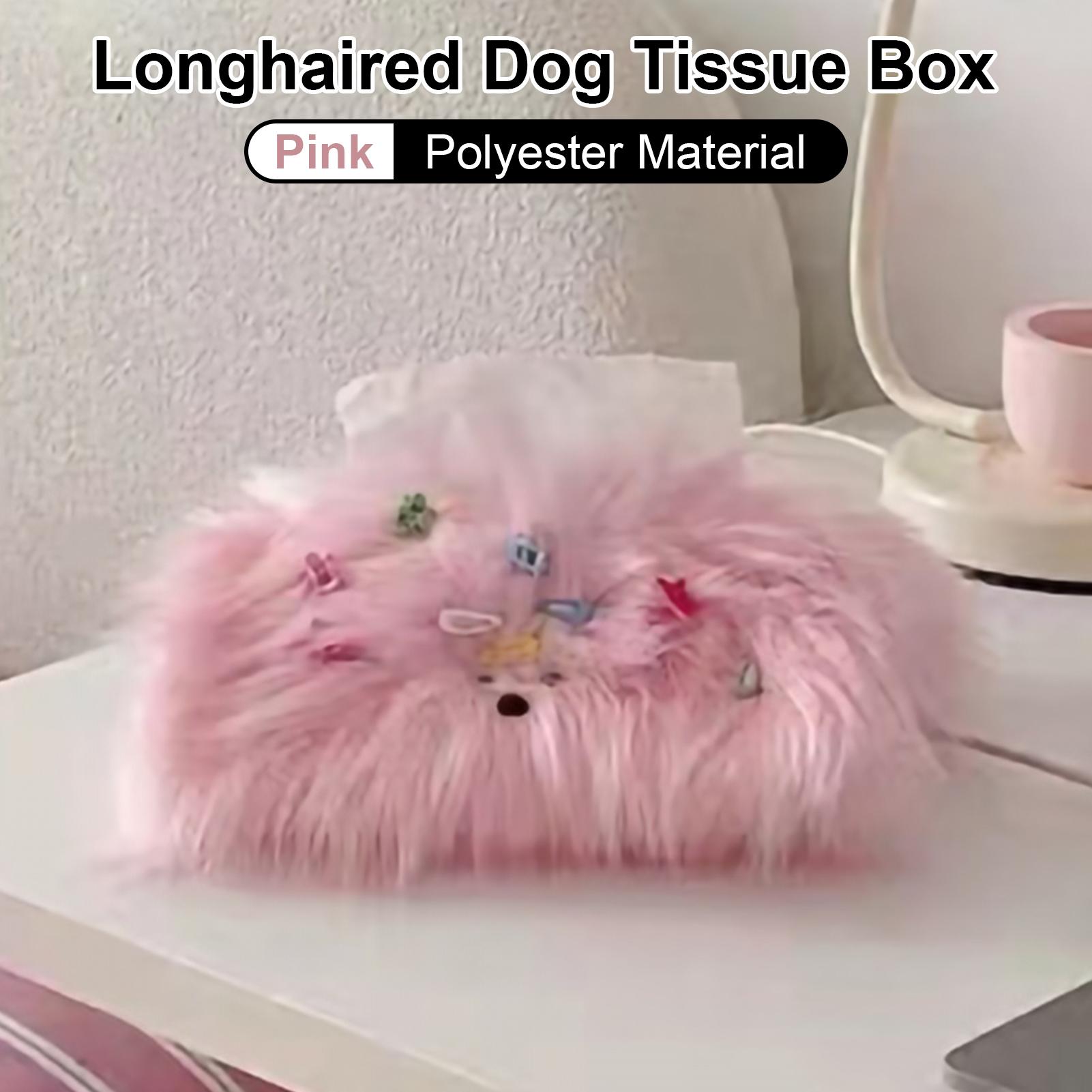 

Милый длинношерстный щенок коробка для салфеток автомобиль дом кавайные плюшевые коробки для салфеток чехол для хранения салфеток контейнер настольный органайзер для бумаги новый