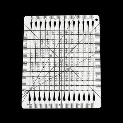 DIY-Schneidewerkzeuge für Kleidung, 1 Stück, quadratisches Schneidelineal/Kunststoff-Patchwork-Schneidelineal, zwei Größen