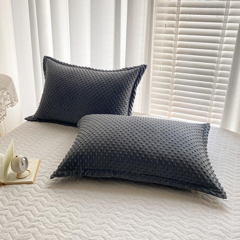 Soft Pillowcase Warm Pillow Cover Rectangle Cushion Cover 50x75cm White Pillow Case capa de almofada 2pcs Velvet Pillowslip