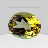 Treated Citrine Shade Glass Stone, 2.80 Carat Glass Stones, Yellow Oval Cut Glass Stone, 10x8x5 MM Size.