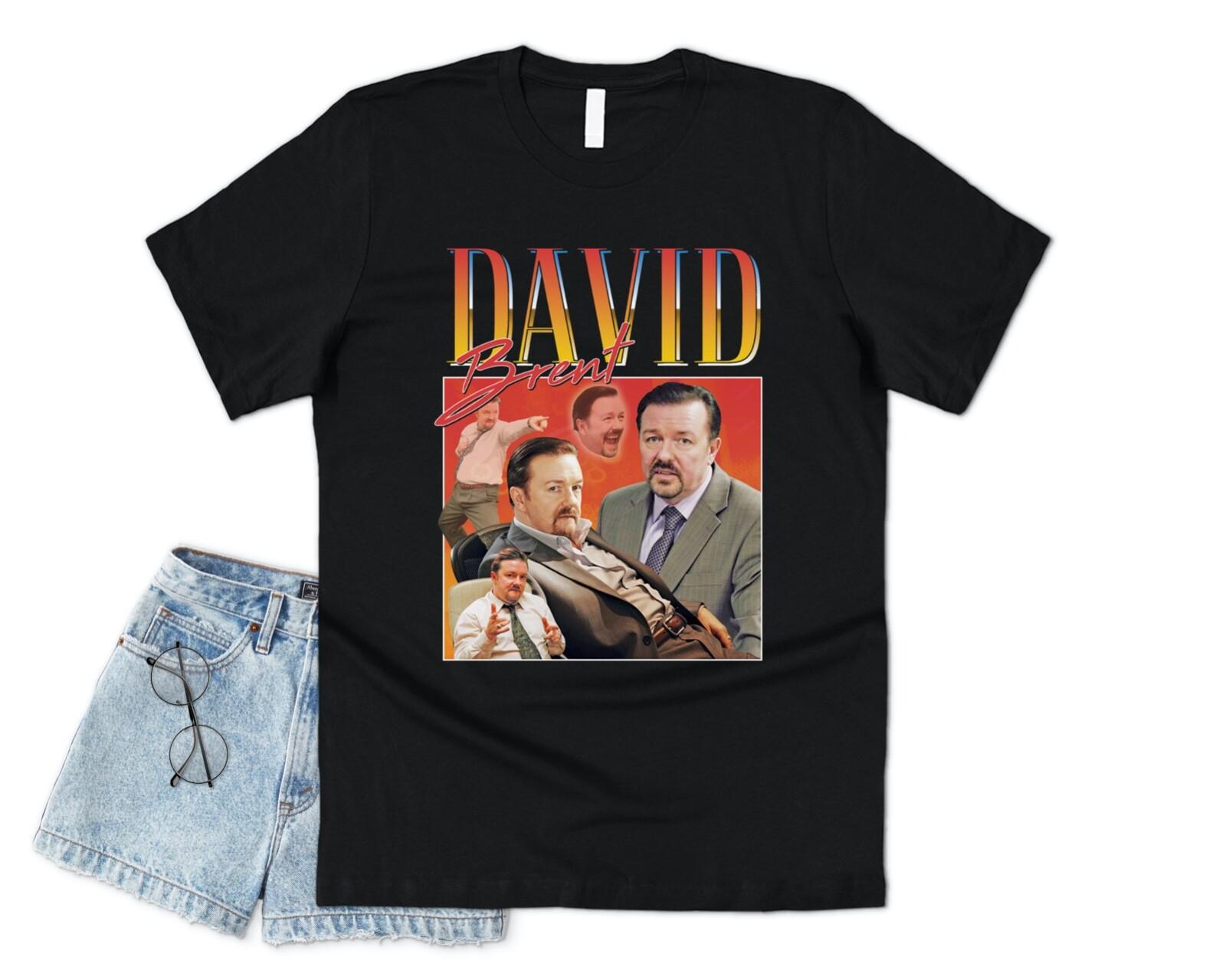 David Brent Homage T-shirt Tee Funny The Office Legend Icon 90s Retro Gervais S