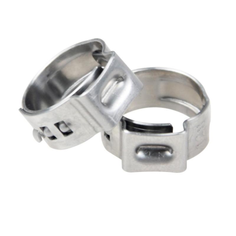 50 Stück Edelstahl-Crimpringe Quetschklemmen für Pex-Schlauch-Rohrverschraubungsverbindungen