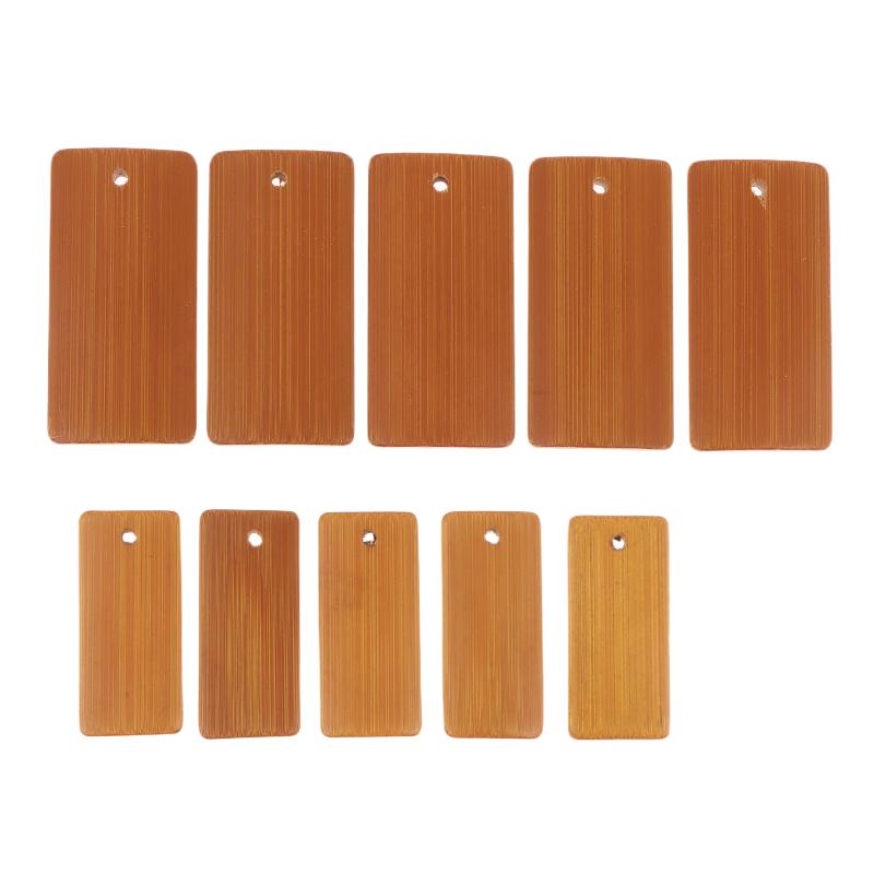 10/20Pcs Unfinished Wood Tags Natural Bamboo Blanks Tags Square Tag For Diy Craft Bookmarks Hanging Tags Party Gifts