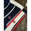 Mens Casual Pants Striped Contrast Strap Straight Leg Soft Modal Blend