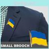 Exquisite handgefertigte Ukraine Uk Metallflaggenbrosche für alle Anlässe